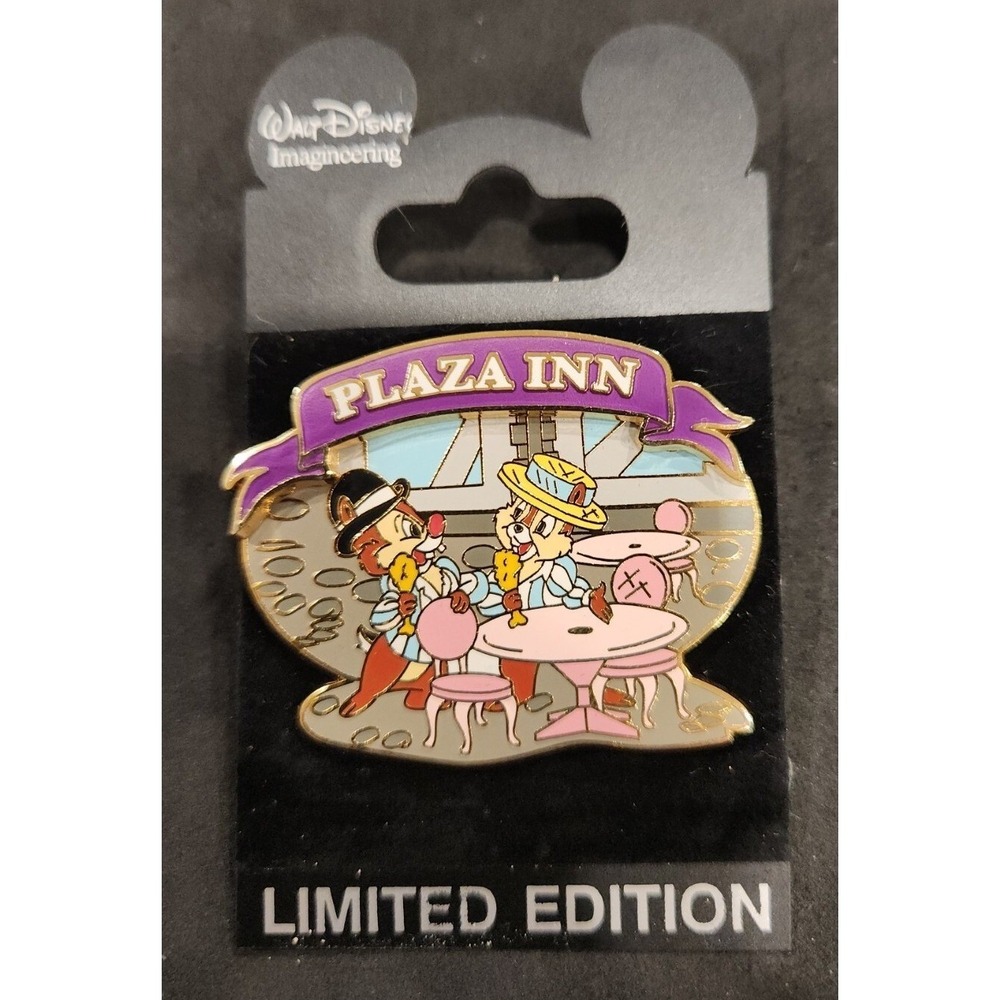Disney pin 70565 WDI Chip 'n Dale Dining Plaza Inn eating drumsticks LE 300‎